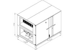 Ruck ROTO luchtbehandelingskast met warmtewiel - DV koeler 10330m³/h (ROTO K 7600 WD JR)